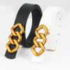 Adjustable Suit Trousers Vintage Belt PU Dress Waistband  Waist Accessory