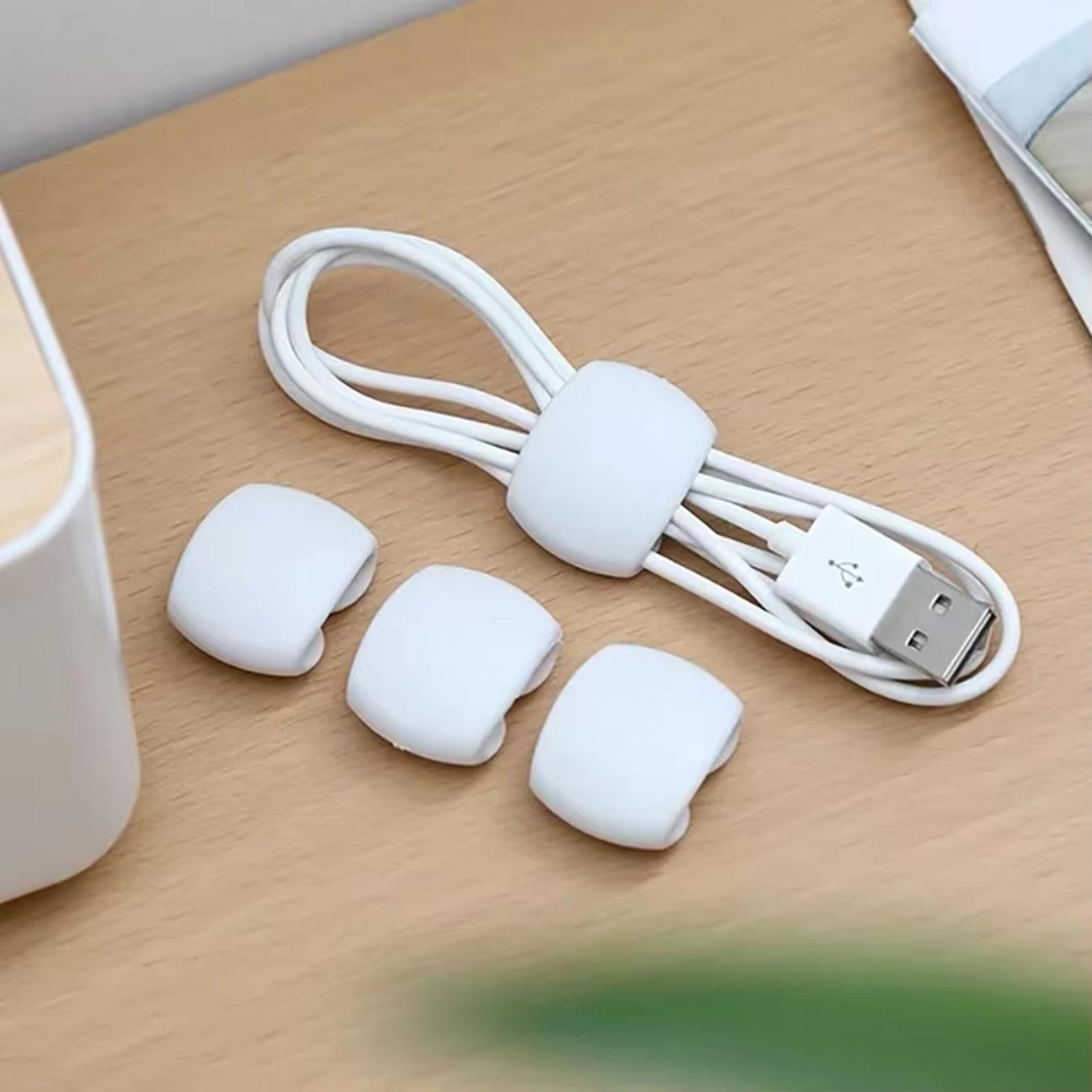 

Кабель Мода Круглий Кліп Тримач USB-зарядки Організатор для порядку на столі Провід для настільного комп ютера Фіксація кабелю One Size
