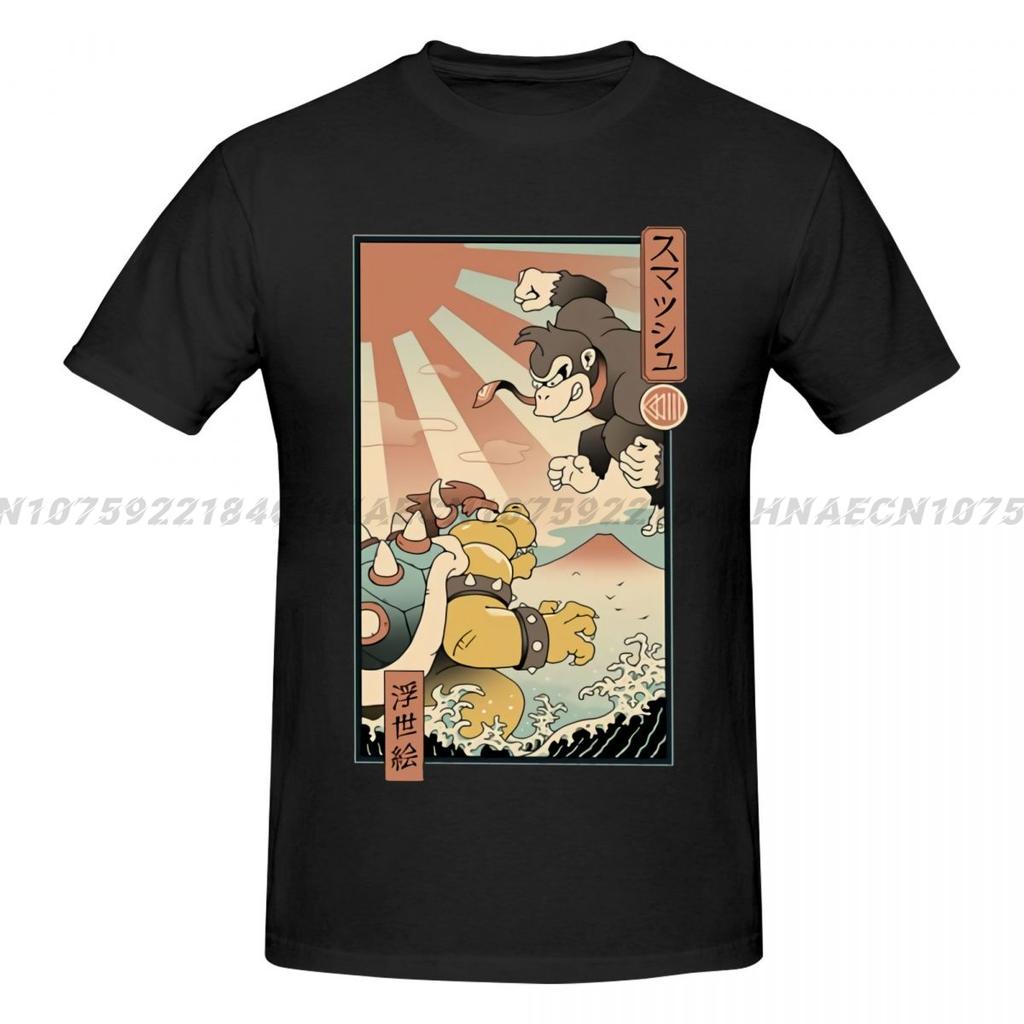 Super Smashes Bros Kaijus Smash Printed T-Shirt Funny Mens Short Sleeve Loose Oversized Tees