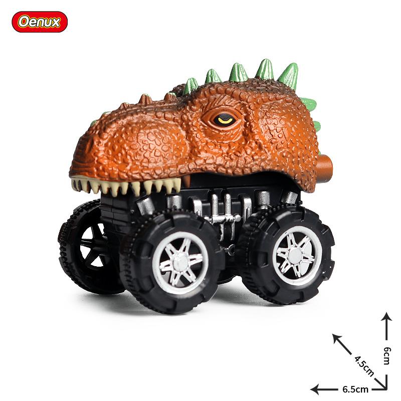 Oenux Mini Tigru Sălbatic Lup Mașină cu Tragere înapoi Model Simulare Animale Lumea Dinozaurilor Rechin T-Rex Vehicul Drăguț Camion Jucărie Copil Cadou