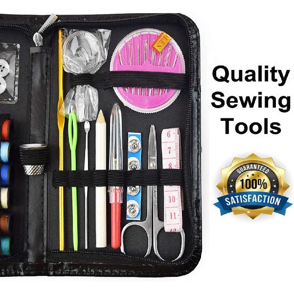 Fanciher Sewing Kit, 172PCS DIY Mini Quality Sewing Supplies for DIY, Beginners, Adults, Emergency, Summer Campers, Travel and Home with Storage Bag