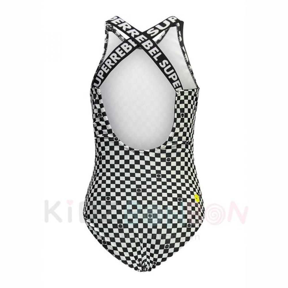 Superrebel Venice One Piece Swimsuit Block Black Model 958