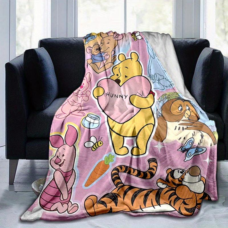 1pc Winnie the Pooh & Friends Blanket Room Decor, Bedroom, Playroom Decoration, Birthday Gift Ideas, Throw Blanket, Couch Cover, Travel