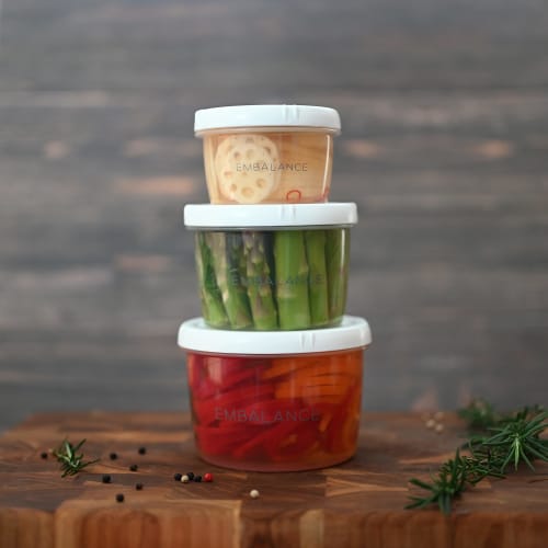 Wilmax EMBALANCE Round Container (XS) 130ml White, Set of 2 (T12210)