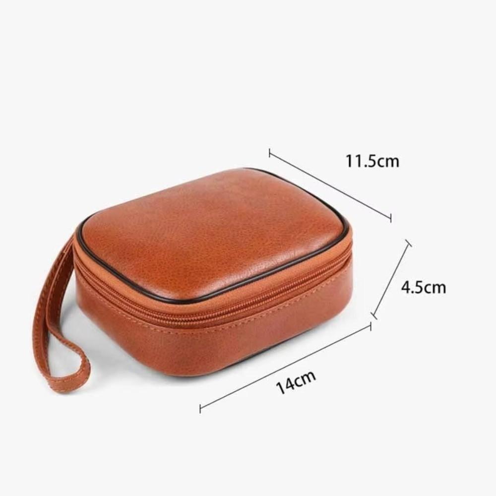 Oil Wax Style Lipstick Storage Pouch PU Travel Cosmetic Case New Leather Makeup Bag Daily Use