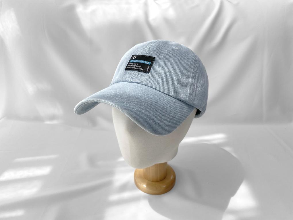 Women's Unisex Smile Denim Ball Cap Basic Cap