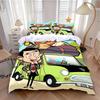 Funda Nórdica Funda de Almohada Animada Sr. Juego de Cama de Frijol para Adulto Niño Niña Decoración de Dormitorio Regalo Individual Doble Tamaño Grande