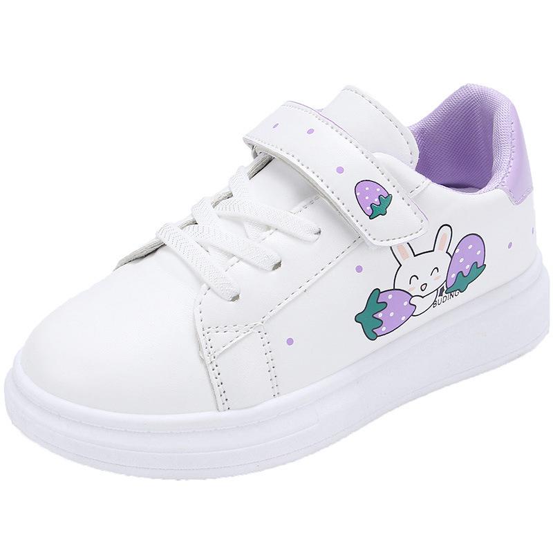 New Sneakers Fashion Simple Cute Girl Shoes Cartoon Sports Retro Casual Kid Shoe Lightweight Soft Soled Anti Slip Sports Shoes