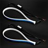 2Pcs LED White Car DRL Running Lamp Strip Light Yellow Flowing Turn Signal Light