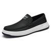 Genuine Leather Mens Loafers Fashion Handmade Moccasins Solid Color Slip on Flats Ultra-light Oled Man Boat Shoes Driving Shoes