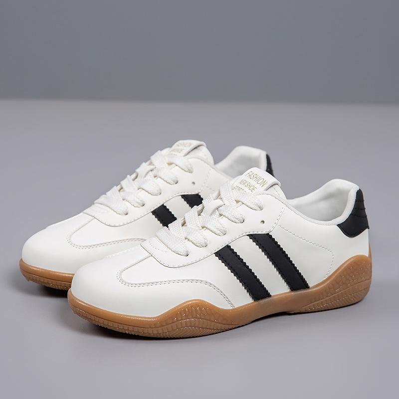 2025 Spring New Lightweight Versatile German Training Shoes Fashionable Soft-soled Women's White Shoes Casual Non-slip Sports Shoes