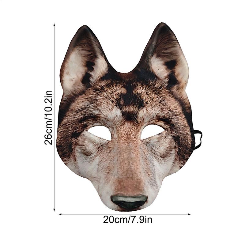 Halloween Pasen Wolf Masker Eng Dier Mode masker Cosplay Kostuum Accessoires Realistisch Gezichtsmasker Hoofdmasker voor Volwassenen