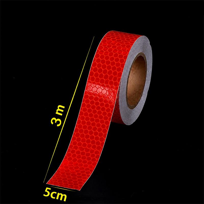 5cm width Reflective Tape 1/3/5/8m Safety Warning Sticker Reflector Protective Tape Strip Film for Trucks Auto Motorcycle VanPinstriping Tape 3