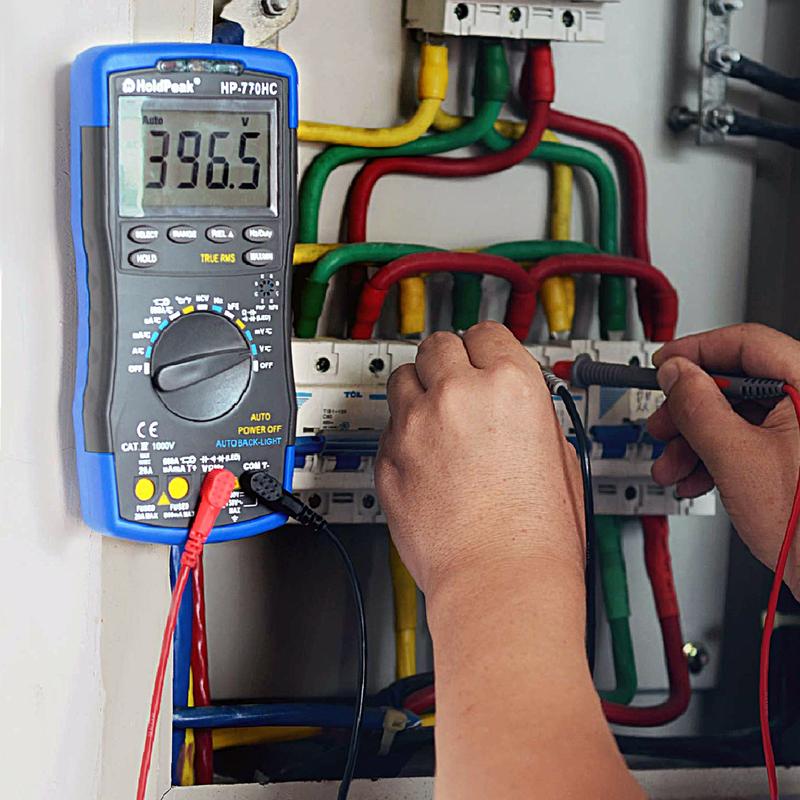 HoldPeak CAT III 1000V True RMS Digital Multimeter ±0.5% Accuracy NCV 600A Clamp Auto-Ranging for Electrician HVAC
