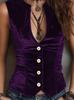 2026 Spring/Autumn Women's Button Sleeveless Vest - European & American Style