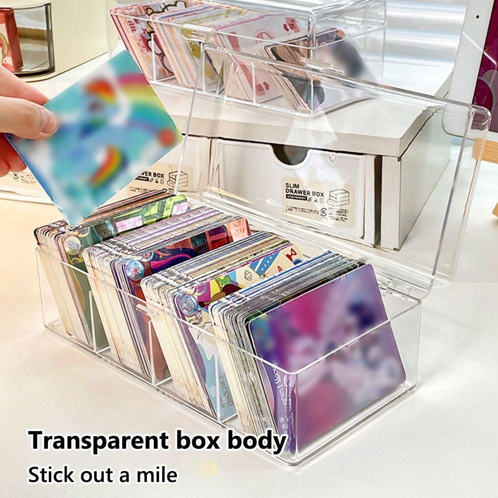 Acrylic Card Display Box Transparent Blind Box Korean Storage Box  Kpop Photocard