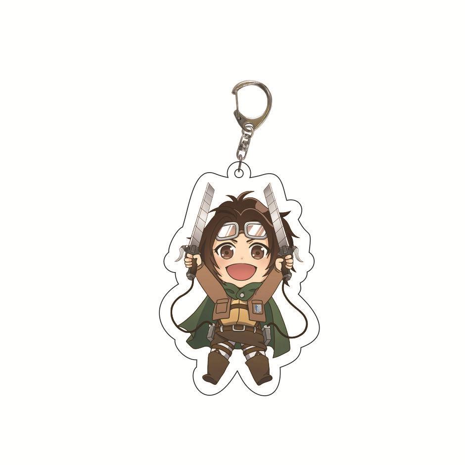 Attack on Titan Key Ring Acrylic Key Ring Custom Logo Print Creative Backpack Accessory Stock Available High Quality