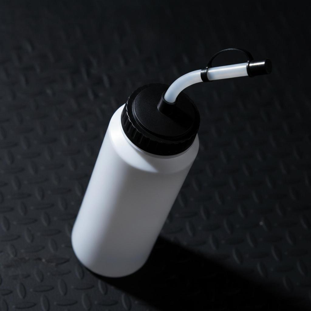 Sports Water Bottle with Tube Long Straw for Cyclists