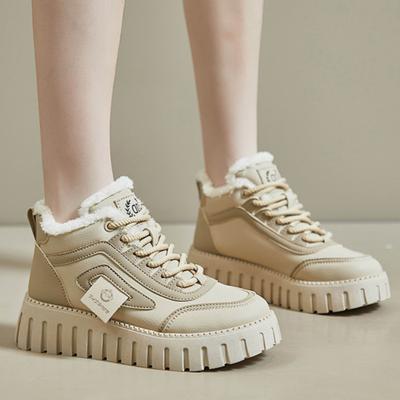 Winterschuhe für Damen, dicke Sohle, warme Samtschuhe, modische und bequeme Freizeitschuhe