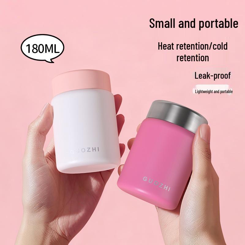 Stainless Steel Insulated Pocket Thermos: Fresh Color Tea & Water Cup for Office or School Use