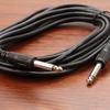 Stereo Audios Cable 6.30mm Mono Jack Instrument Cable Plugs (Male To Male) for Guitar, Bass, Keyboard, and Sound Mixing