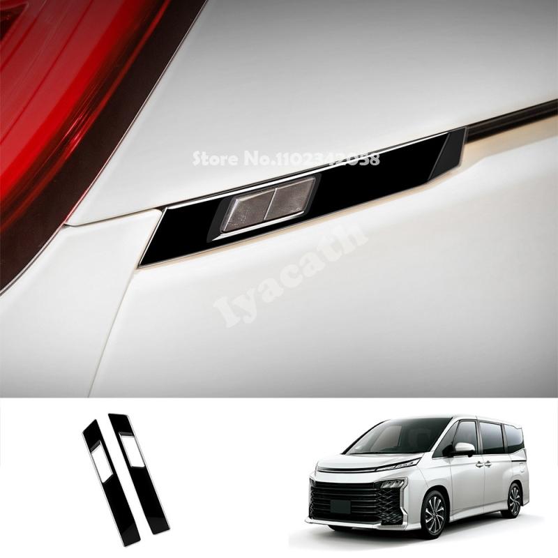 For Toyota voxy noah 90 Series   2024 ABS chrome carbonfiber  Rear tailgate lift control switch board decorative strip