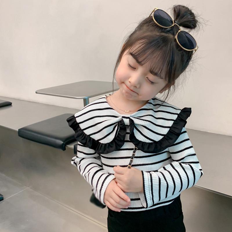 Girls Cute Doll Collar Bottoming Shirt