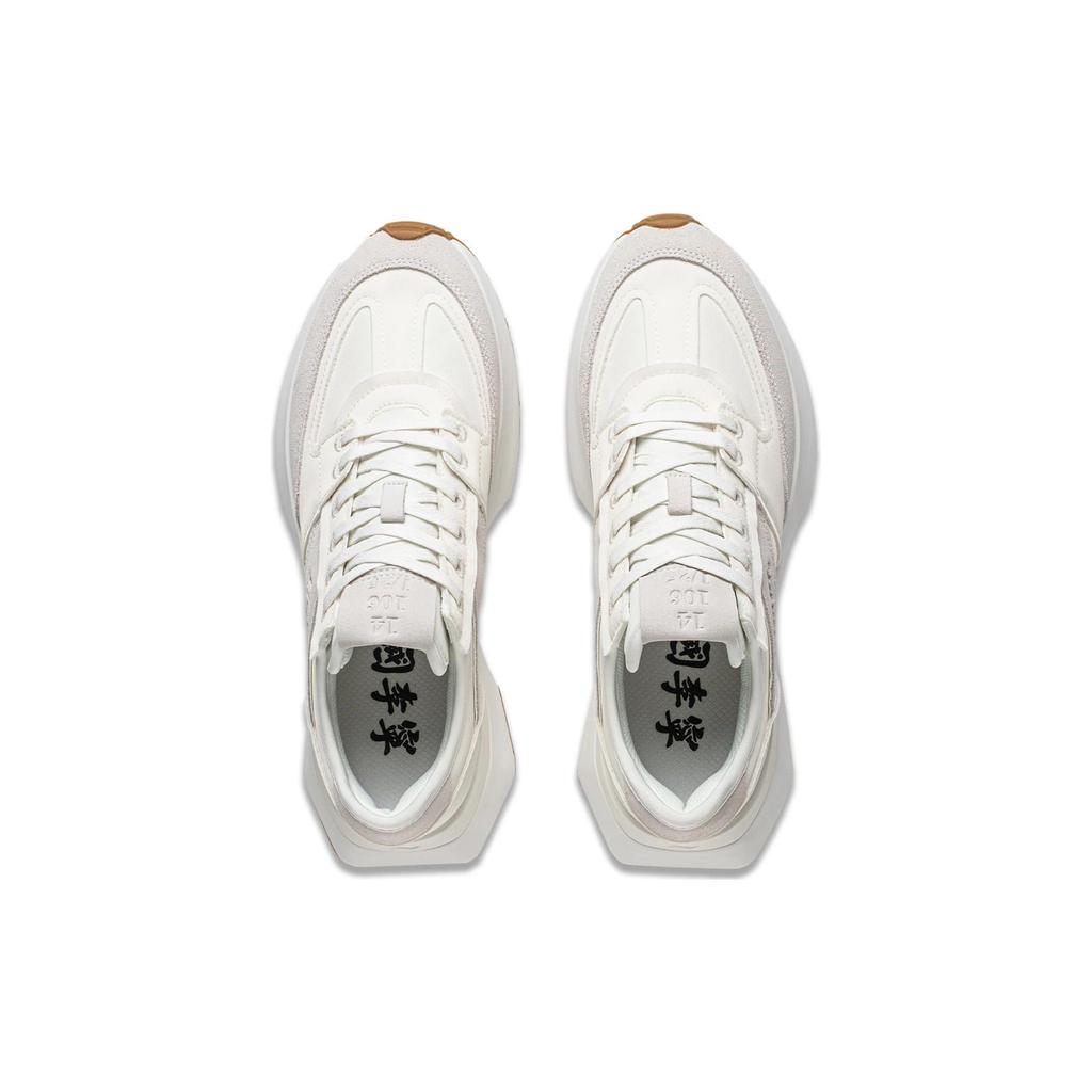 Li Ning 001 Vntg Comfortable Sports Lightweight Durable Low-Top Running Shoes Women Sneaker White AZGT034-1