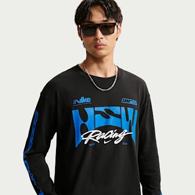 Nike Swoosh T Shirts Unisex Black Crew Neck M