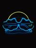 Wireless EL luminous glasses LED disco pixel sunglasses KTV bar concert flash atmosphere online celebrity party