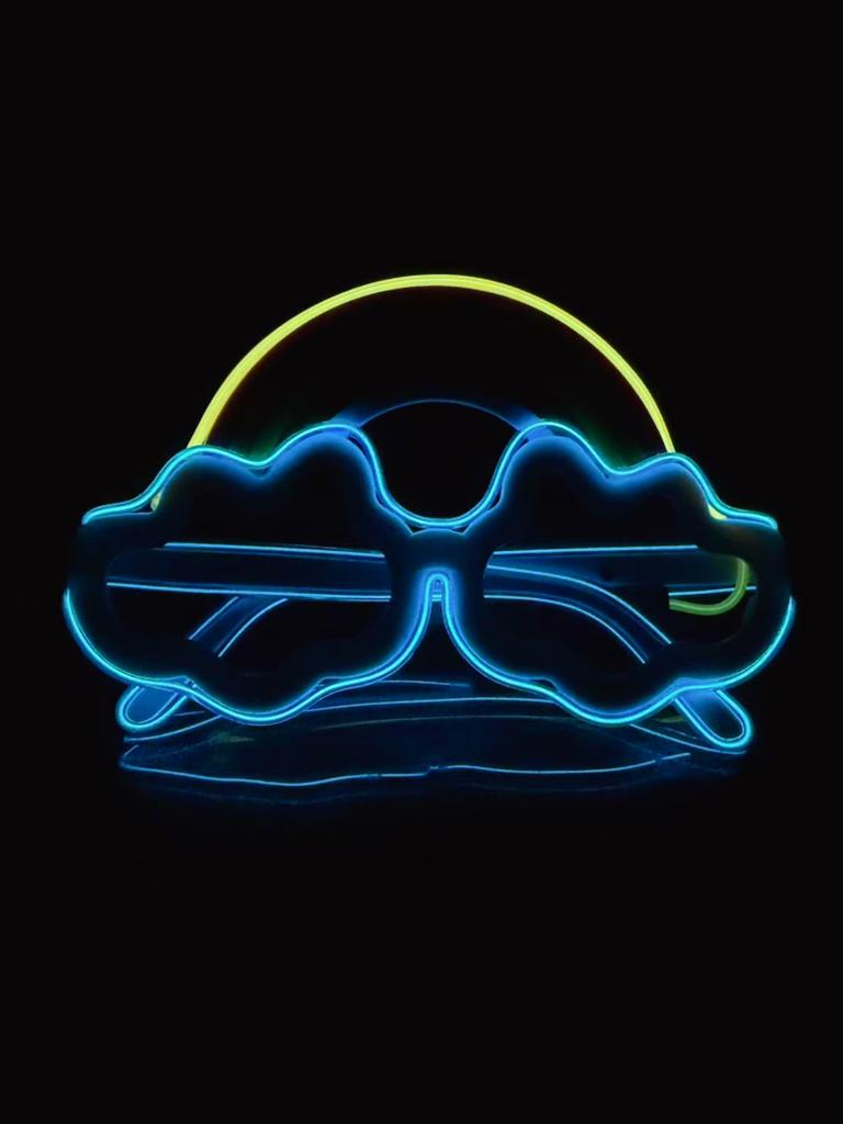 Wireless EL luminous glasses LED disco pixel sunglasses KTV bar concert flash atmosphere online celebrity party