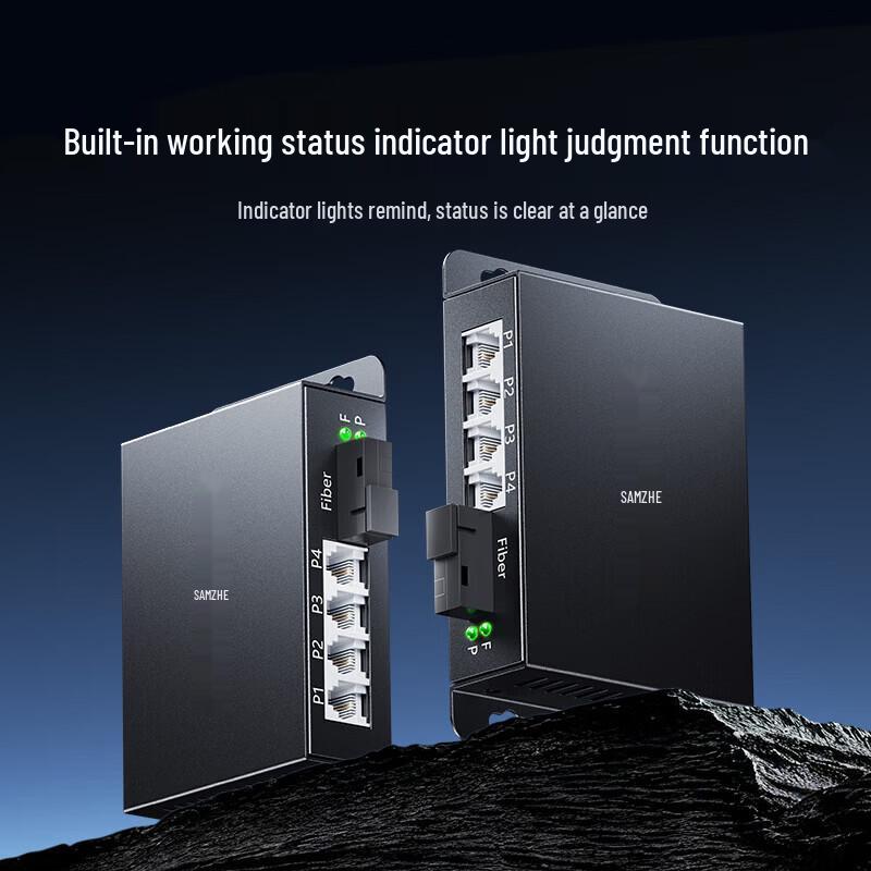 SAMZHE 2-Channel Telephone & Ethernet Fiber Optic Transceiver