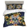 Suikerschedel Dekbedovertrek Luxe Gotische Skelet Beddengoedset Halloween Thema Bloem Dekbedovertrek Eenpersoons Tweepersoons Voor Meisjes Kinderen Tieners