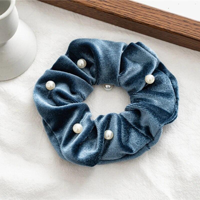 Bohemia Star Large Hair Rings Scrunchies Vintage Flocked Elastic Hairband Trendy Hair Ropes Headbands Hair Accessories For Women Headwear