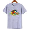 Summer New Men's T-shirt High-quality Pure Cotton Magic Square Printing O-neck Casual Cool Hip-hop Large Size Short-sleeved Top