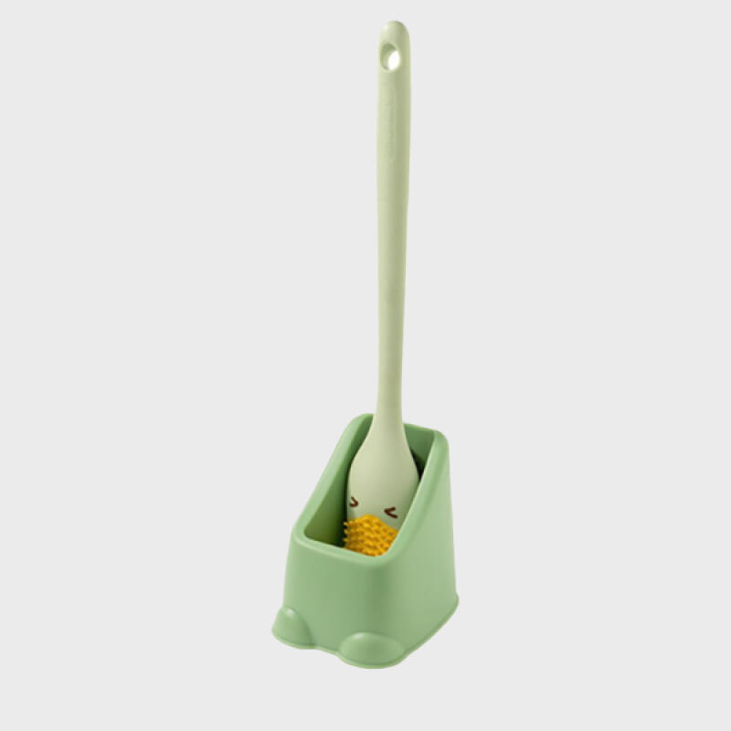 Duck-mouth wall-mounted silicone holder set toilet brush toilet bowl cleaner Cream White