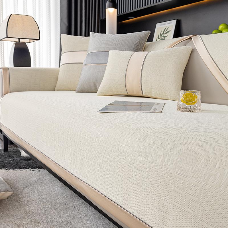 Chuluo Summer Sofa Cushion  New Ice Silk Mat Cushion Light Luxury High-End Summer Non-Slip Sofa Cover