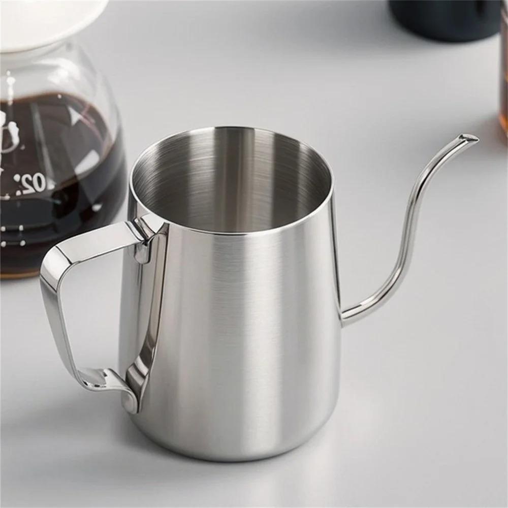 Narrow Spout Gooseneck Coffee Drip Kettle 350ml Hand-poured Coffee Maker  Cafe