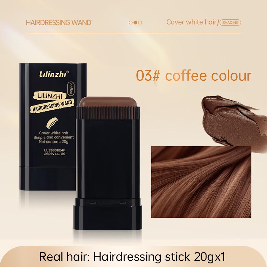 

Llilinzhi Портативний білий стрижень-зафарбовувач волосся – Миттєве чорне фарбування волосся.