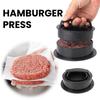 Prensa de hambúrguer redonda para carne grelha de ABS de qualidade alimentar para hambúrgueres, molde para fazer hambúrgueres, utensílios de cozinha
