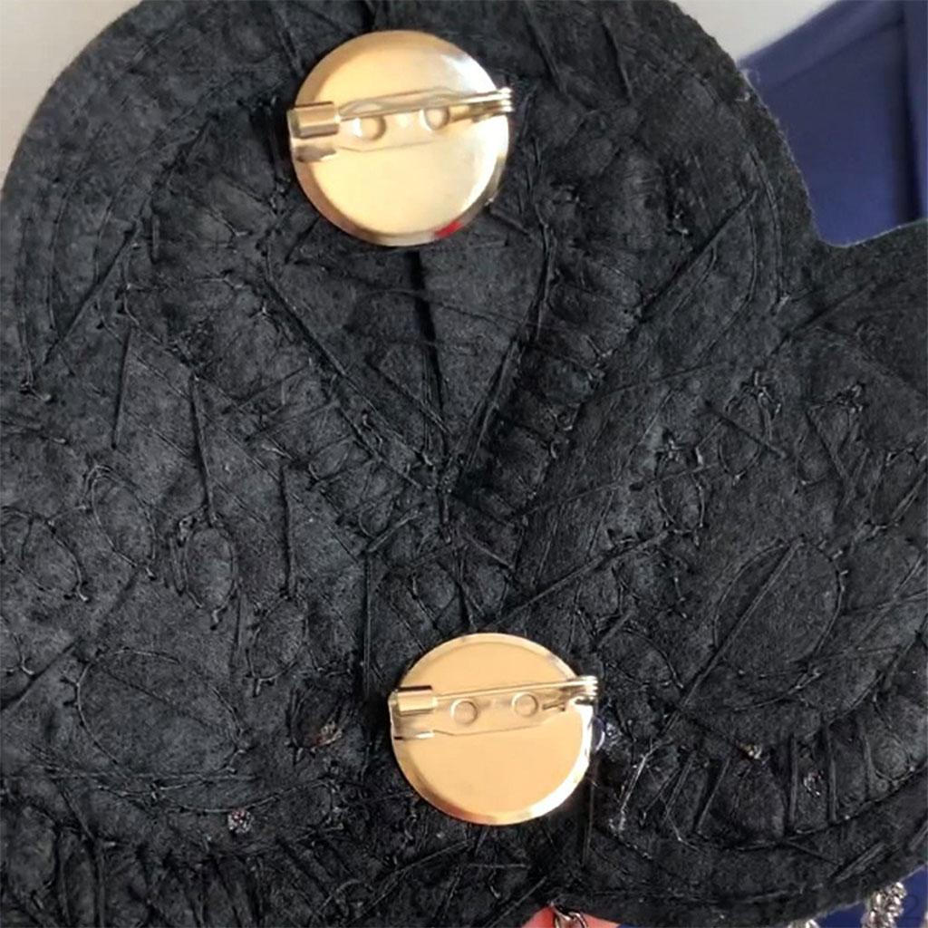 2Pcs Brooch with Epaulet Fringe for Festive Occasions