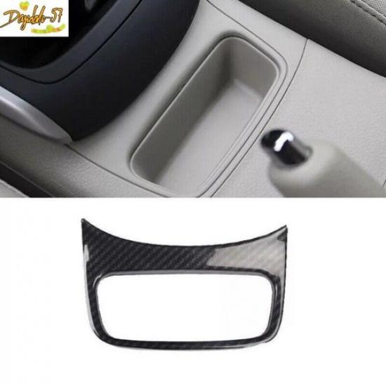 For Nissan 2013- Sentra Carbon Fiber Console Storage Box Frame Cover Trim