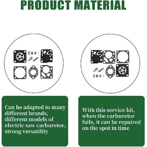ALL-CARB Carburetor Repair Kit Replacement for Stihl Chainsaw 032 Replacement for Tillotson HU3 Series HU51A HU51B HU51C RK-14HU