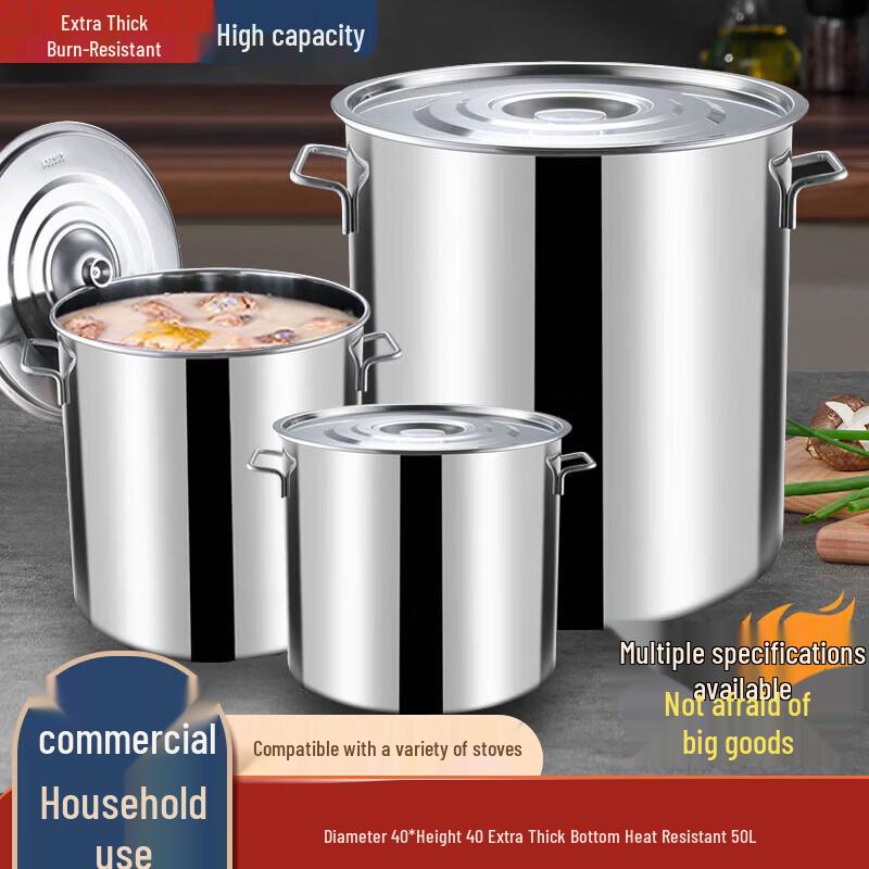 Stainless Steel Bucket with Lid