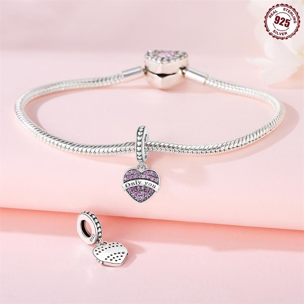 Beads Copper Charms Original Infinite Love Heart Pendant Beads Fit Bracelet Jewelry Diy Women Fine Gift Accessory