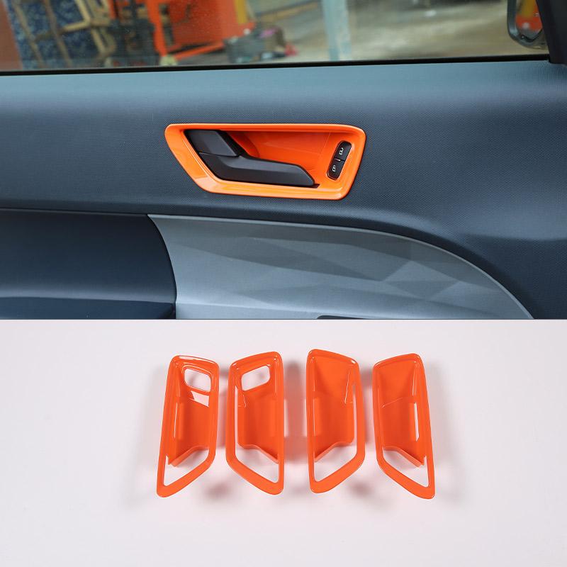 

ABS orange For Ford Maverick 2026-2026 Car Door Inner Handle Frame Panel Trim Protection Cover Car Interior Accessories