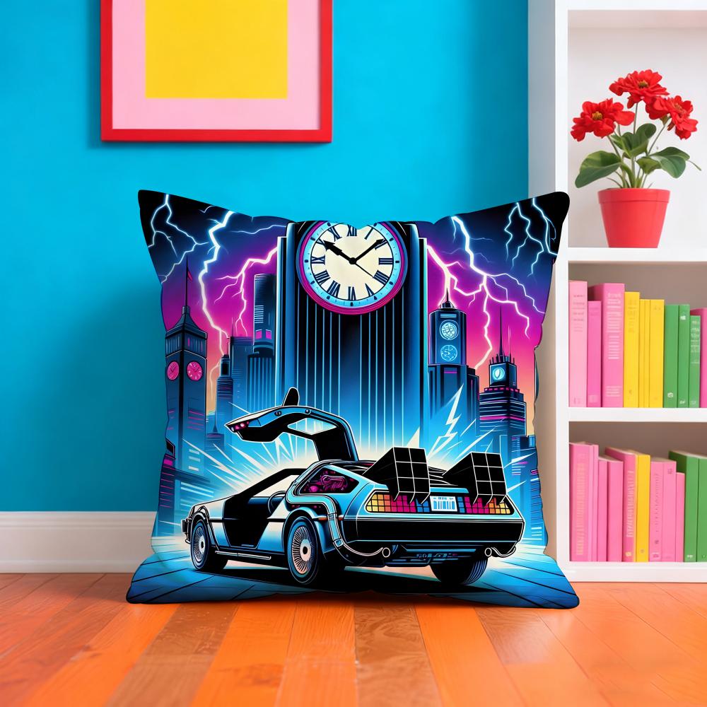 Back To The Ffuture Game Anime Pillow Case Pillow Case Plush Fabric Soft Double Sided Print Home Sofa High Quality Cushion