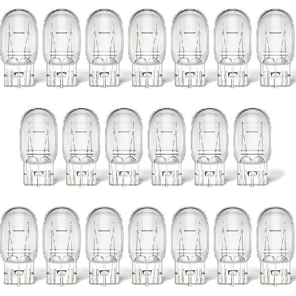 Meonum 10 Pcs 7443 Bulb, T20 1891 7443LL Brake Light Bulb For Daytime Running(DRL), W21/5W Automotive Reverse/Strobe Brake/Tail/Backup/Parking/Tail