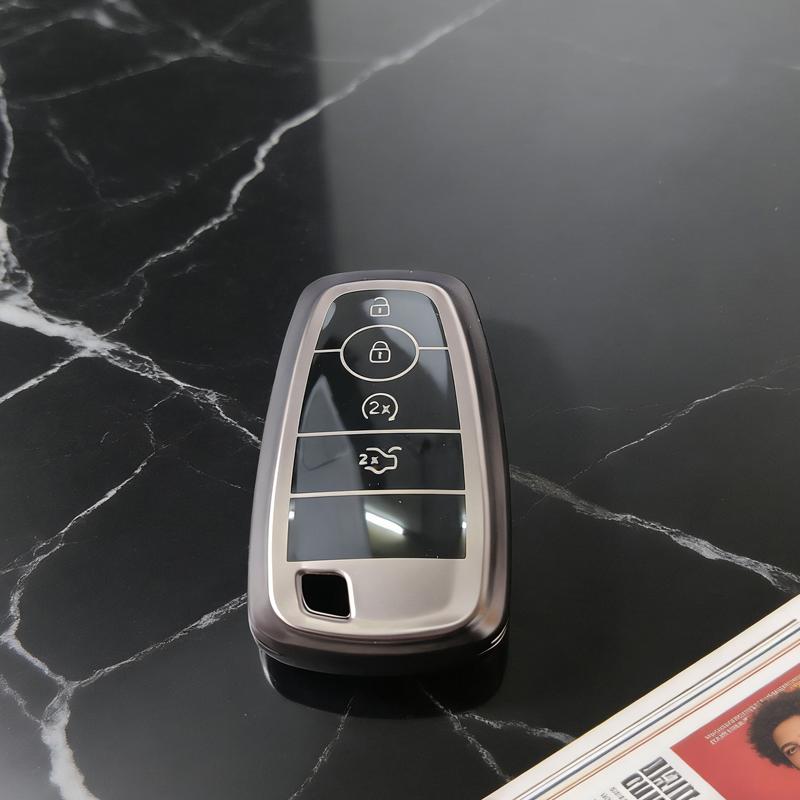 

Business Style Tpu 4 Buttons Car Key Case Protector Cover For Ford Fusion Edge Mustang Explorer F150 F250 F350 F450 Fob Holder
