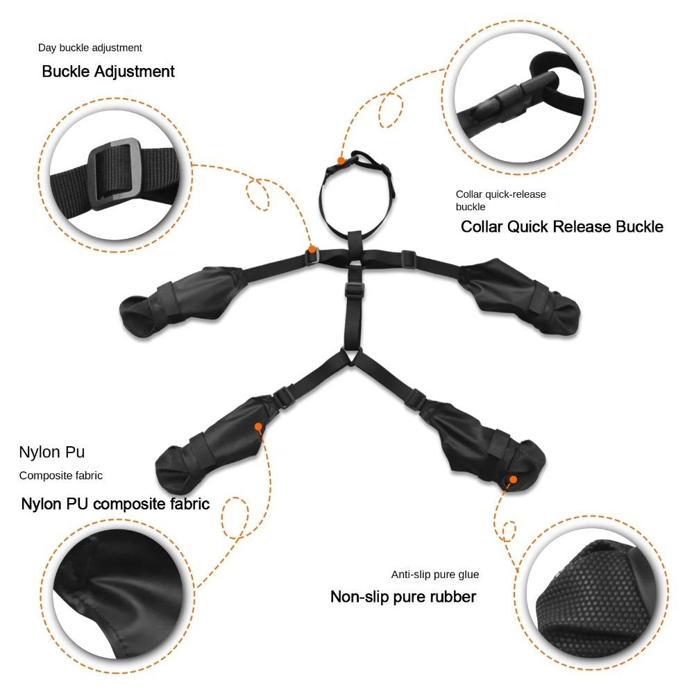 All-Season Anti-Slip Dog Boots Adjustable Waterproof Dog Boots  Small Medium Large Dogs